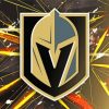 Aesthetic Vegas Golden Knights Logo paint by numbers