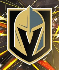 Aesthetic Vegas Golden Knights Logo paint by numbers