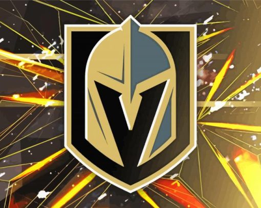 Aesthetic Vegas Golden Knights Logo paint by numbers