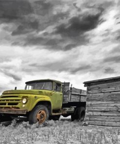 Truck In Desert paint by numbers