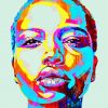 African Girl Pop Art paint by numbers