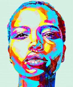 African Girl Pop Art paint by numbers