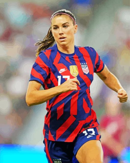 American Soccer Player Alex Morgan paint by numbers