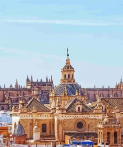 Aesthetic Andulucia Cathedral De Sevilla paint by number