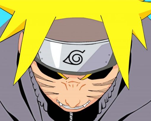 Anime Character Naruto Mad paint by numbers