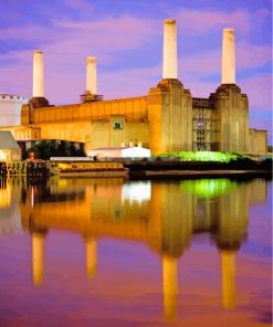 Battersea Power Station Reflection paint by numbers