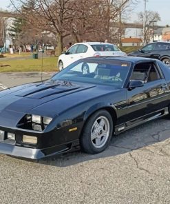 Black 1991 Camaro paint by number