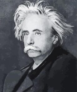 Black And White Edvard Grieg paint by number