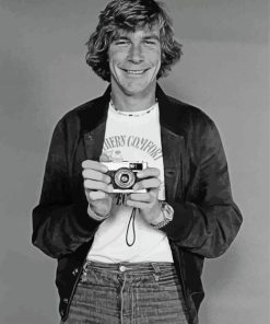 Black And White James Hunt paint by numbers