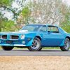 Blue Pontiac Firebird 1979 paint by numbers