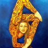 Contortionist Girl Art paint by numbers