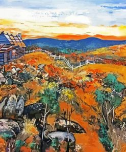 Craigs Hut Australia Art paint by numbers