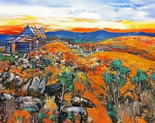 Craigs Hut Australia Art paint by numbers