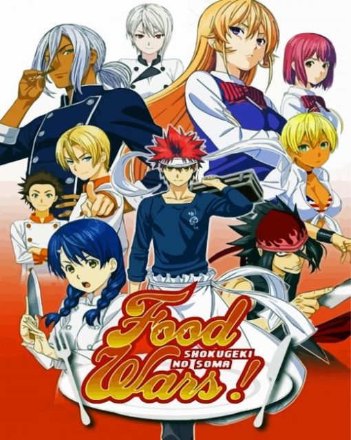 Food Wars Manga paint by numbers