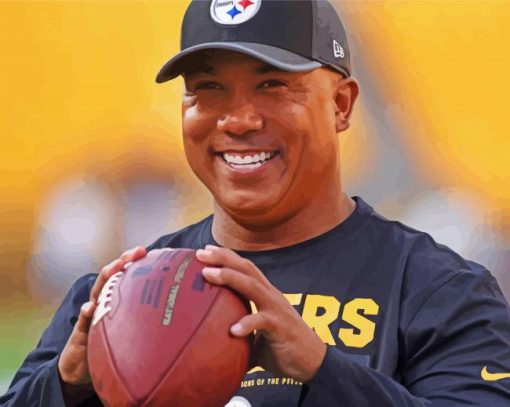 Football Coach Hines paint by number