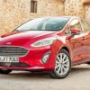 Ford Fiesta Red Car paint by numbers