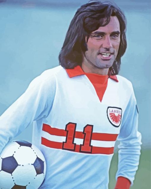 Ggeorge Best Footballer paint by numbers