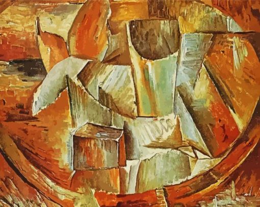 Glass On A Table By Georges Braque paint by numbers