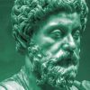 Green Marcus Aurelius paint by number