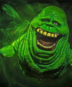 Green Slimer paint by number