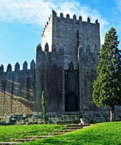 Guimarães Castle Portugal paint by numbers