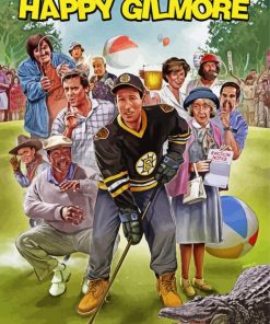 Happy Gilmore Poster Art paint by number