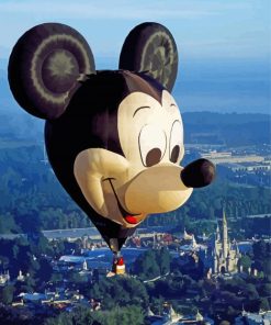 Hot Air Balloon Disney paint by number