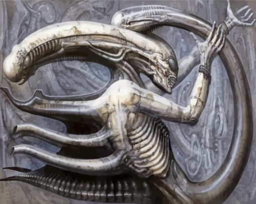 Hr Giger Xenomorph Alien paint by numbers