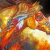 Indian Native American Horse paint by number