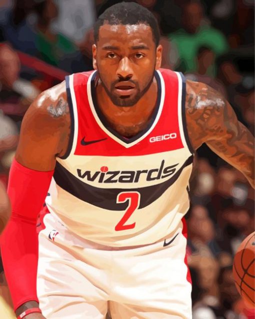 John Wall Wizards paint by numbers