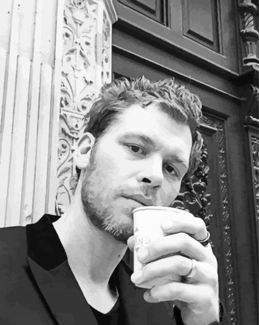 Joseph Morgan British Actor paint by numbers