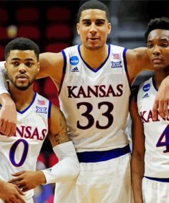 Kansas Jayhawks Basketball Players paint by numbers