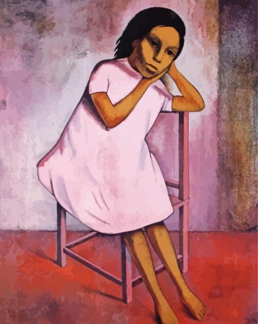 Lonely Girl By Gustavo Montoya paint by number