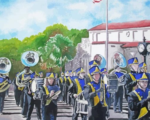 Marching Band paint by number