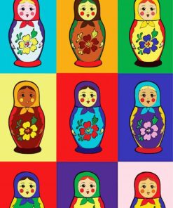 Matryoshka Dolls Paint By Number