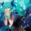 Miku Deep Sea Girl paint by numbers