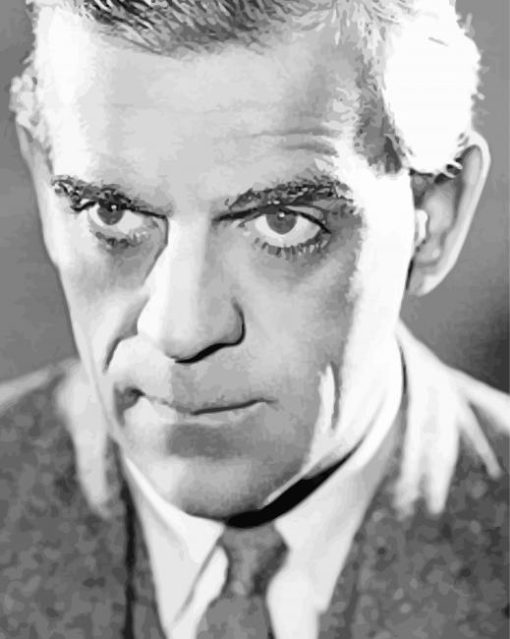 Monochrome Karloff paint by number