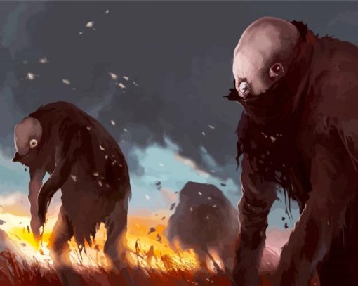 Pathologic Game Characters paint by numbers