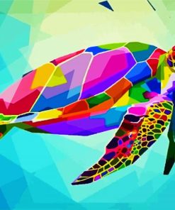 Pop Art Turtle paint by number