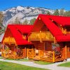 Red Mountains Cabins paint by number