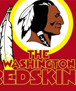 Redskins Logo paint by numbers