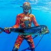 Spearfishing paint by number