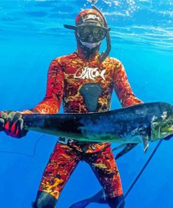 Spearfishing paint by number