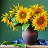 Sunflowers Vase paint by numbers