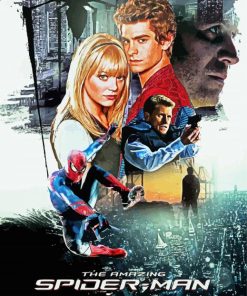 The Amazing Spider Man Movie Poster paint by numbers