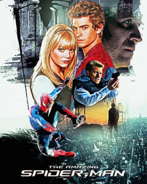 The Amazing Spider Man Movie Poster paint by numbers