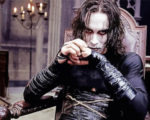 The Crow Movie Actor paint by numbers