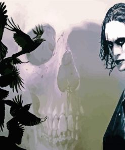 The Crow Skull paint by numbers