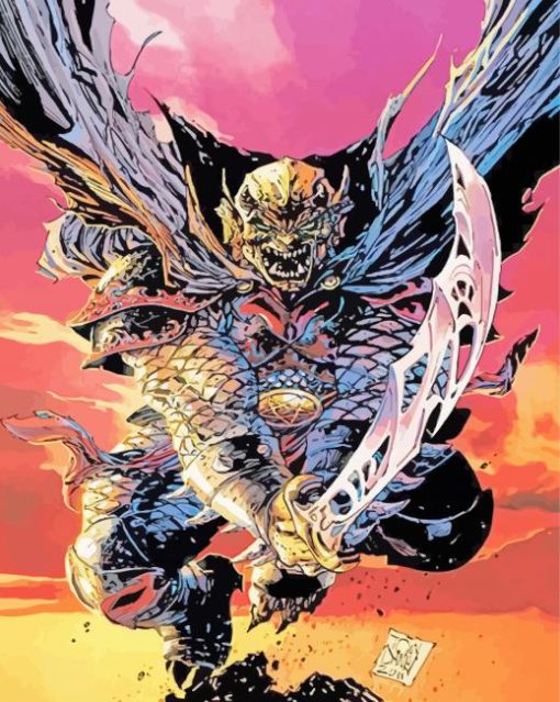 The Demon Etrigan paint by numbers