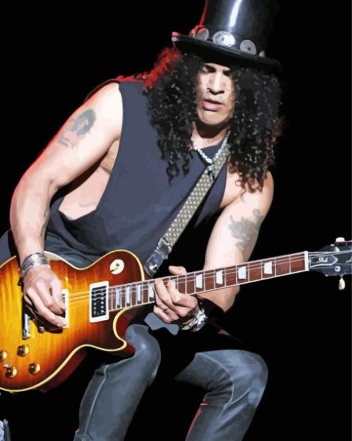 The Guitarist Slash paint by number